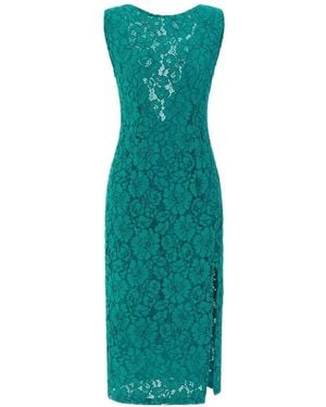 Pinko Lace Side-Split Dress - Green