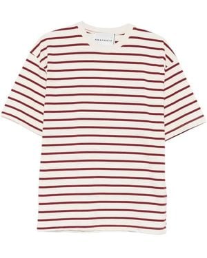 Amaranto Striped T-Shirt - Red