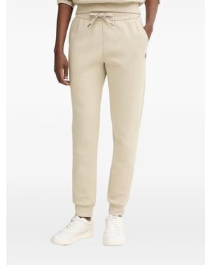 ARMANI EXCHANGE Logo-Patch Drawstring Track Pants - Natural