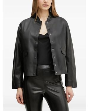 Fracomina Buttoned Cropped Jacket - Black