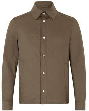 Herno Button-Front Shirt Jacket - Green