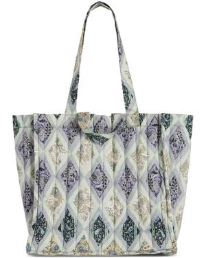 Cinq À Sept Diamond-Jacquard-Pattern Tote Bag - Blue