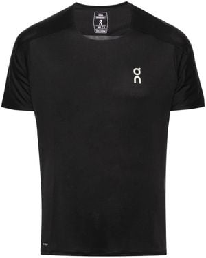 On Shoes Performance-T Panelled-Design T-Shirt - Black