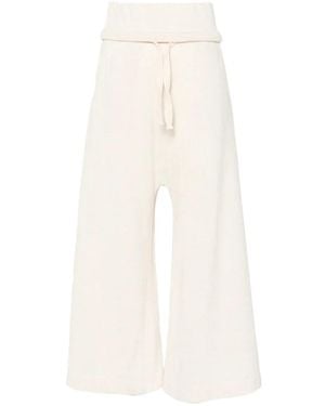 Osklen Drawstring Wide Leg Trousers - White