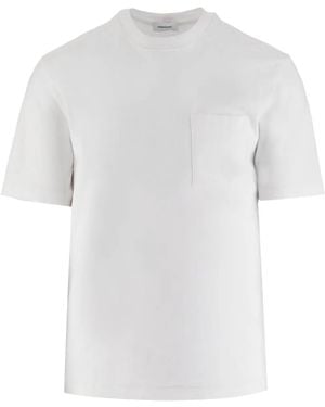 Ferragamo T-Shirt Con Dettaglio A Righe - Bianco