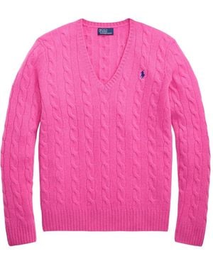 Polo Ralph Lauren Kabelgebreide Sweater - Roze