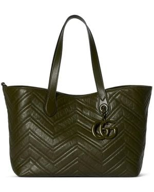 Gucci Medium Gg Marmont Tote Bag - Green