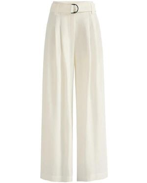 Brunello Cucinelli Belted Pleated Pants - White