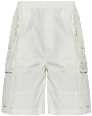 DSquared² Ripstop Shorts Met Cargo Zakken - Wit