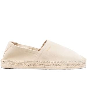 GANT Suede Flat Espadrilles - Natural