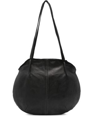 SOMMET Leather Shoulder Bag - Black