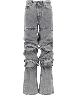 Y. Project Multi Cuff Straight Jeans - Grijs