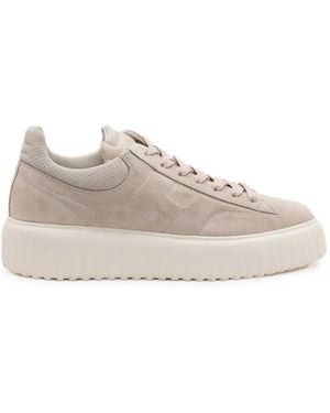 Hogan H-Stripes Platform Low-Top Sneakers - White