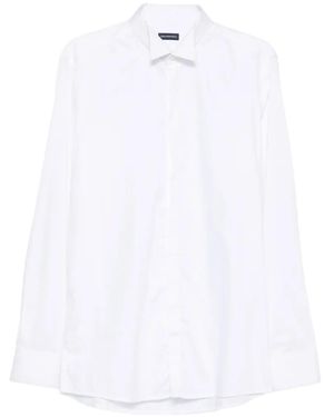 Carlo Pignatelli Wing-Collar Long-Sleeve Shirt - White