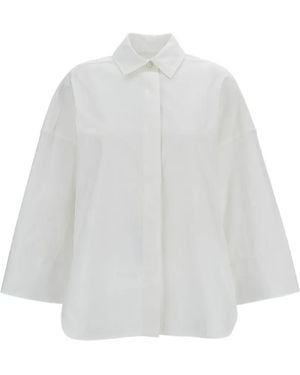 Alberto Biani Camisa De Manga Tres Cuartos - Blanco