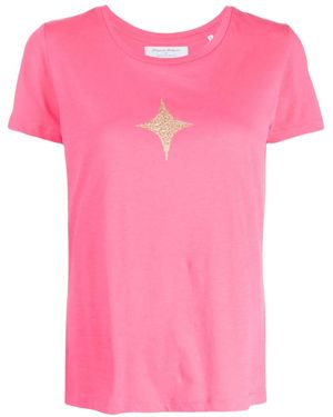 Madison Maison Star-Print Cotton-Jersey T-Shirt - Pink