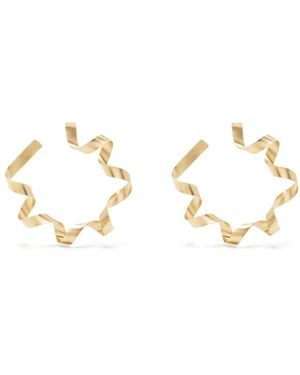 Completedworks Twist-Detail Hoop Earrings - Metallic