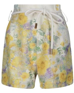 GIOVANNI PARIS Floral-Print Maelle Shorts - White