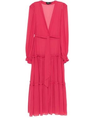 PATBO Belted Ruffled Robe - Pink