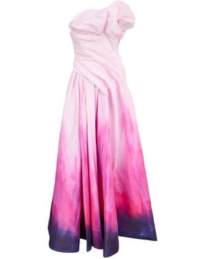 Acler Greenholm One-Shoulder Maxi Dress - Pink