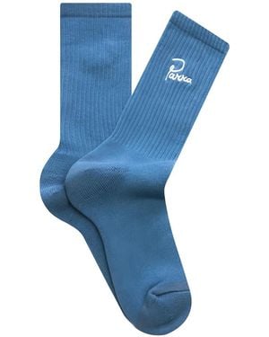 by Parra Signature Ribbed Socks - Blue