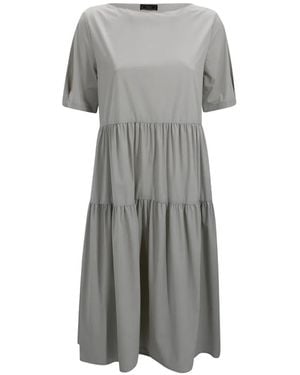 Herno Tiered Dress - Grey