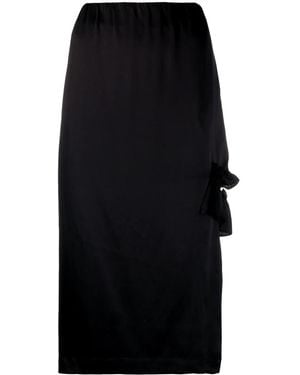 Simone Rocha Cut-out Ruffle Detail Skirt - Black