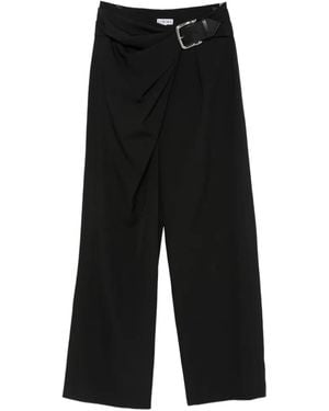 Loewe Belted Draped Pants - Black