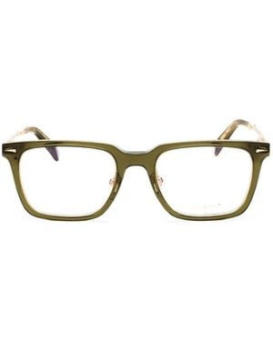 Chopard Square-Frame Glasses - Green