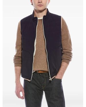 Brunello Cucinelli Quilted Down Gilet - Blue