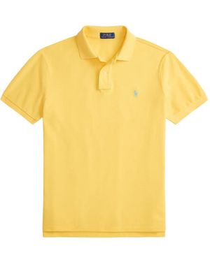 Polo Ralph Lauren The Iconic Ribbed Polo Shirt - Yellow