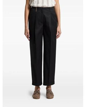 Peserico Pleated Trousers - Black