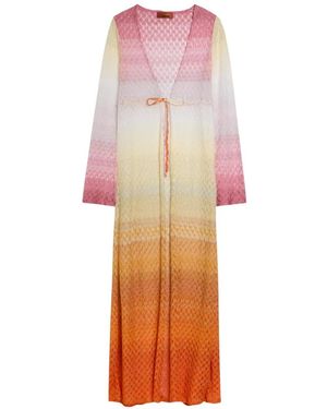 Missoni V-Neck Tie Cover-Up - Pink