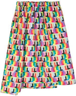 Comme des Garçons ジオメトリック スカート - レッド