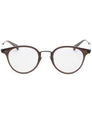 Garrett Leight Marmont Round-Frame Glasses - Brown