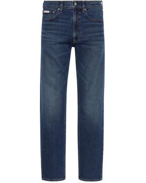 Calvin Klein Logo-Patch Jeans - Blue