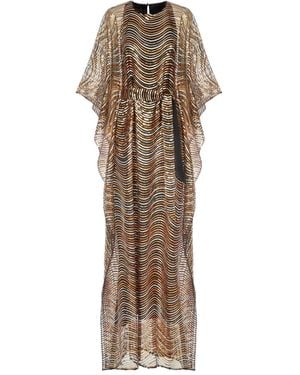 Taller Marmo Erte Sequined Tulle Kaftan - Multicolour