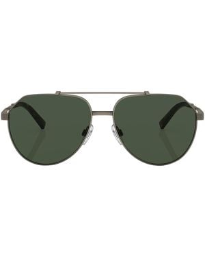 Dolce & Gabbana Pilot-Frame Sunglasses - Green