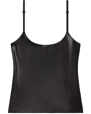 Courreges Logo-Detail Top - Black
