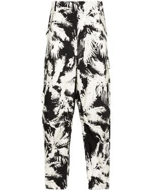 Laneus Pantaloni Con Stampa - Bianco