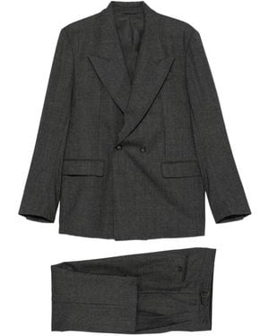 MARSĒM Cappotto Doppiopetto A Quadri - Nero