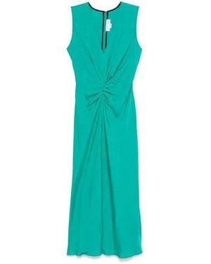 Victoria Beckham Sleeveless Gathered Midi Dress - Green