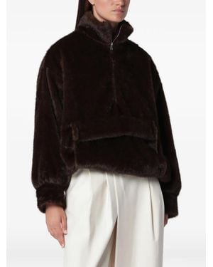 Source Unknown Zvika Faux-Fur Sweater - Black