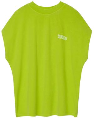 Essentiel Antwerp 99 Number-Print Top - Green