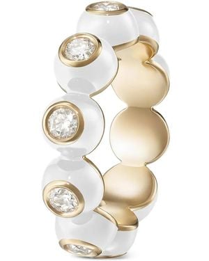 Melissa Kaye Anillo Audrey Diamond Eternity En Oro Amarillo De 18 Ct - Blanco