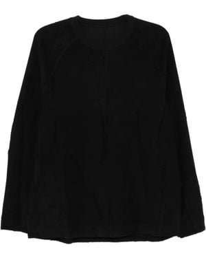 CROQUIS Drop-Stitch Sweatshirt - Black
