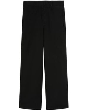 Palm Angels Monogram Straight-Leg Trousers - Black