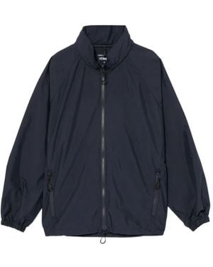 Comme des Garçons High-Neck Raglan-Sleeve Jacket - Blue