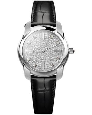Dolce & Gabbana Reloj Dg7 En Oro Blanco Con Pavé - Gris