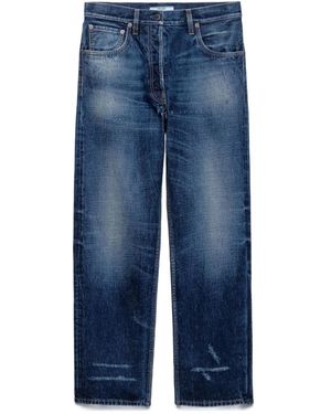 Prada Vaqueros con cinco bolsillos y efecto lavado - Azul